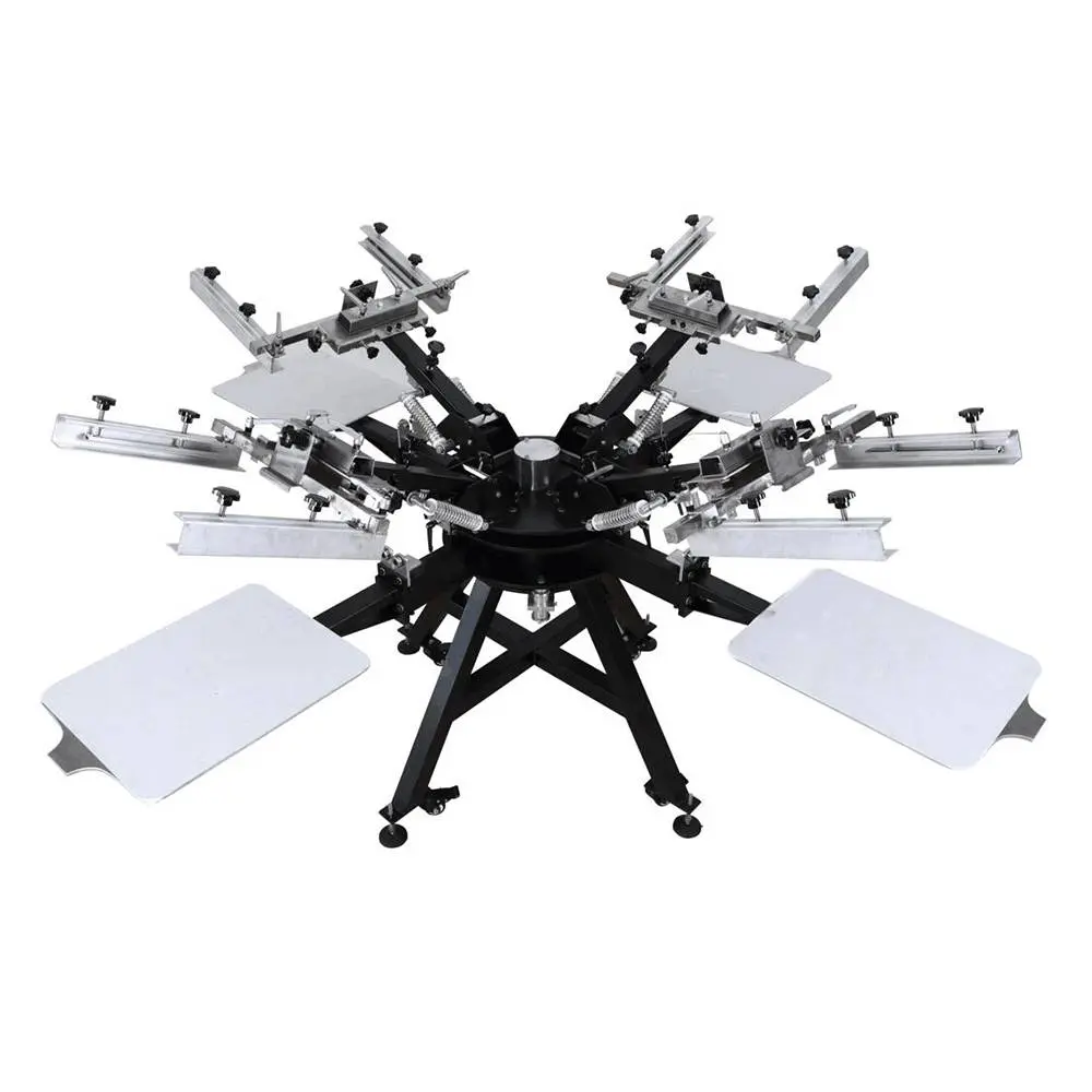 Macchina serigrafica pesante a 4 colori e 4 stazioni con sistema di micro-registrazione