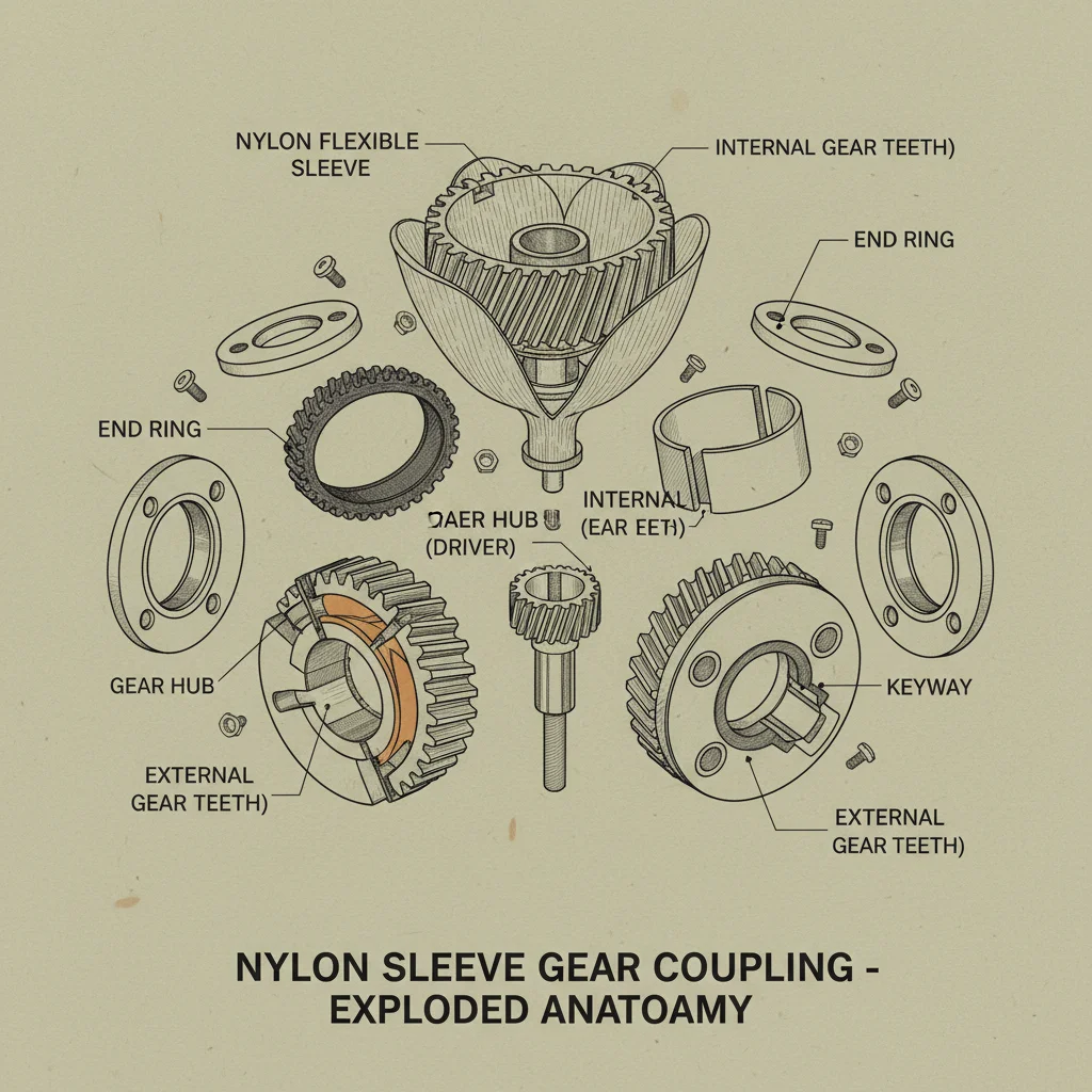 High Quality Nylon Sleeve Gear Coupling Manufacturer for Industrial Applications