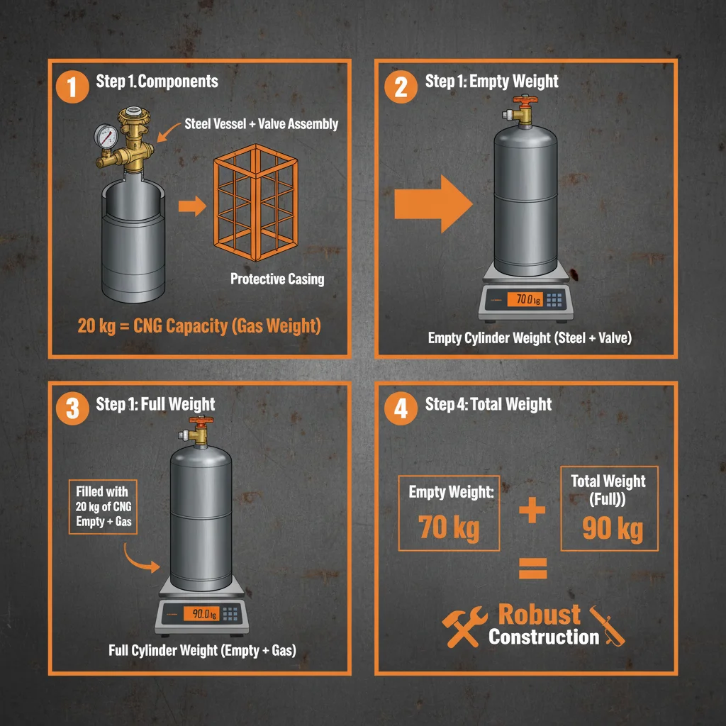 Understanding 20 kg cng cylinder weight for Sustainable Transportation Solutions