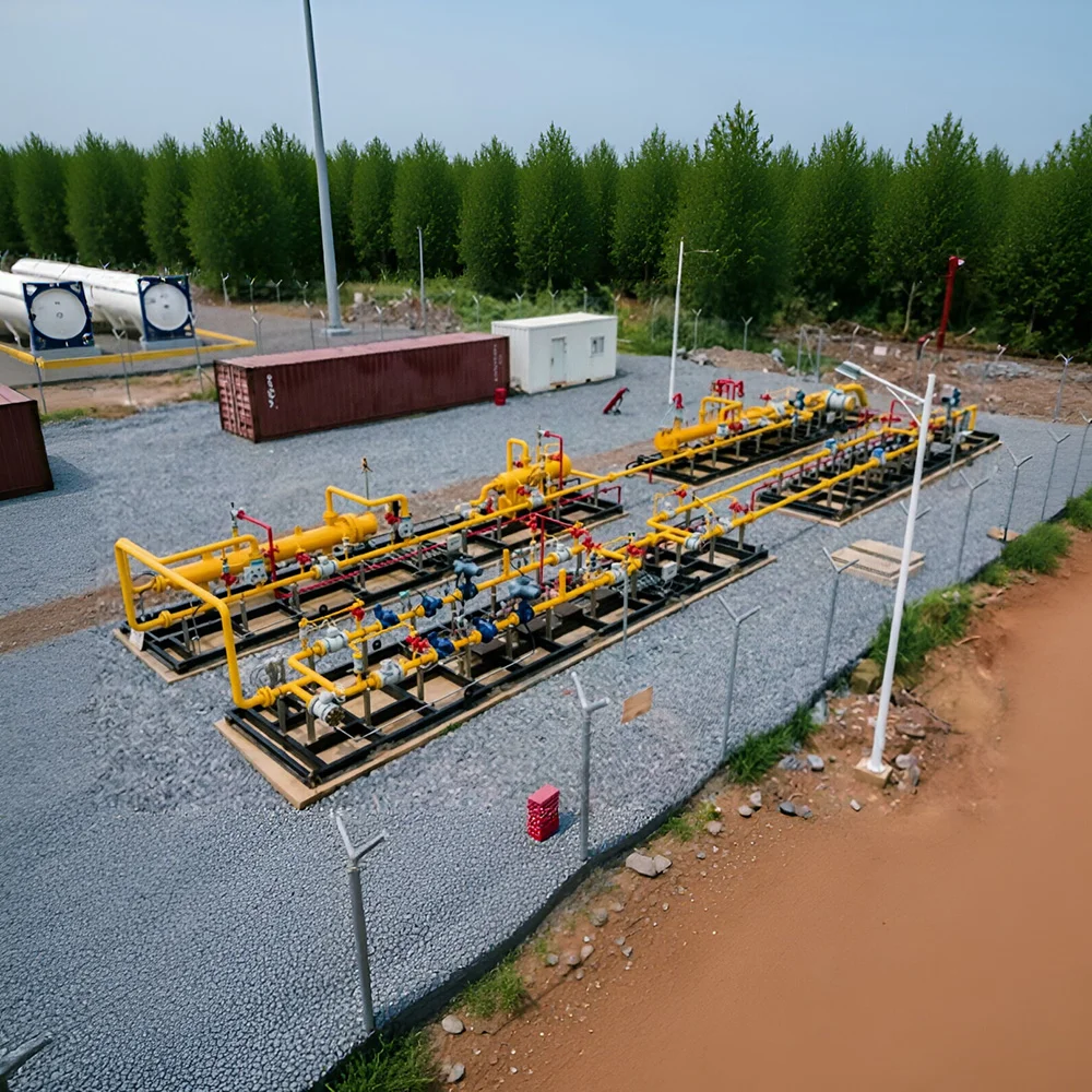 Natural Gas Compression and Pressure Regulating Stations