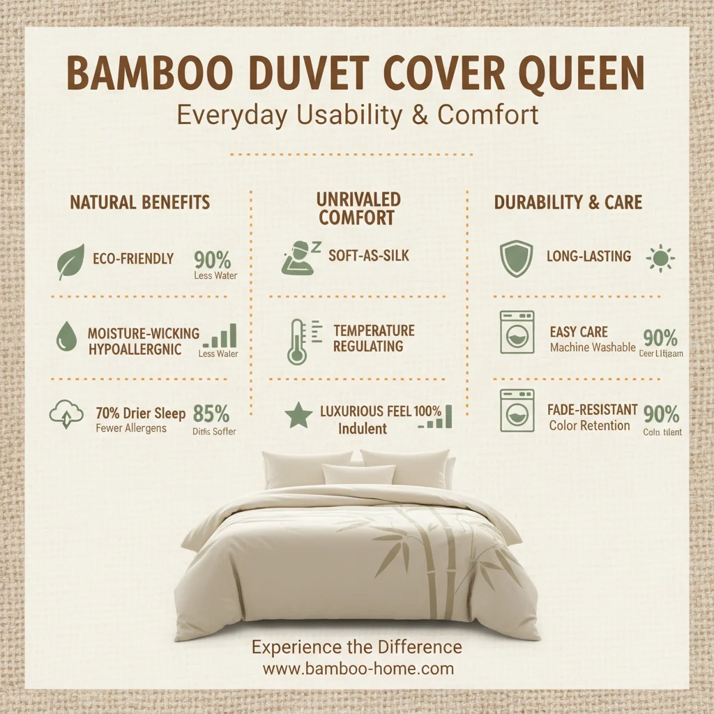 Bamboo Duvet Cover Queen Size