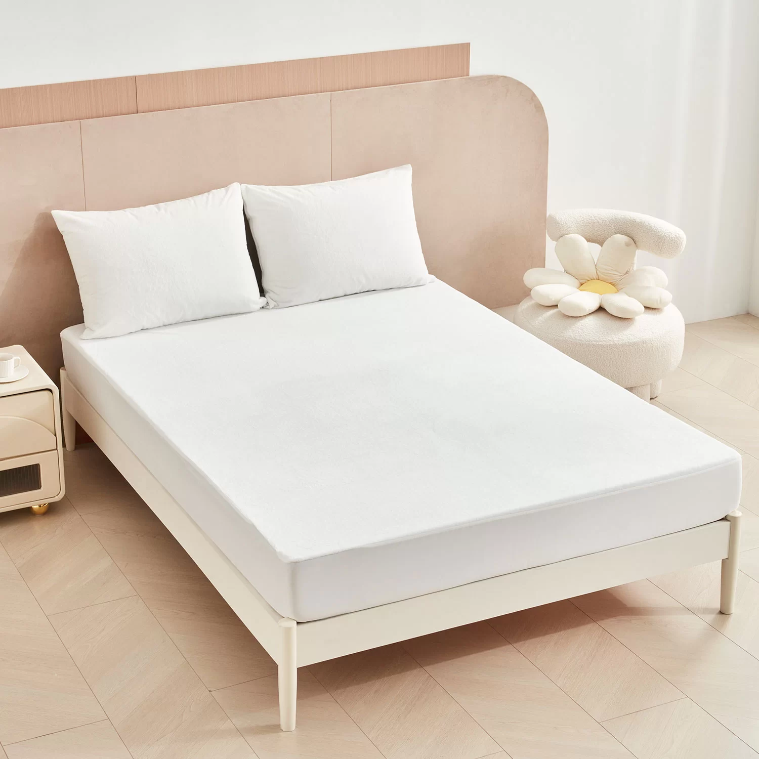 산호 양털 매트리스 보호대