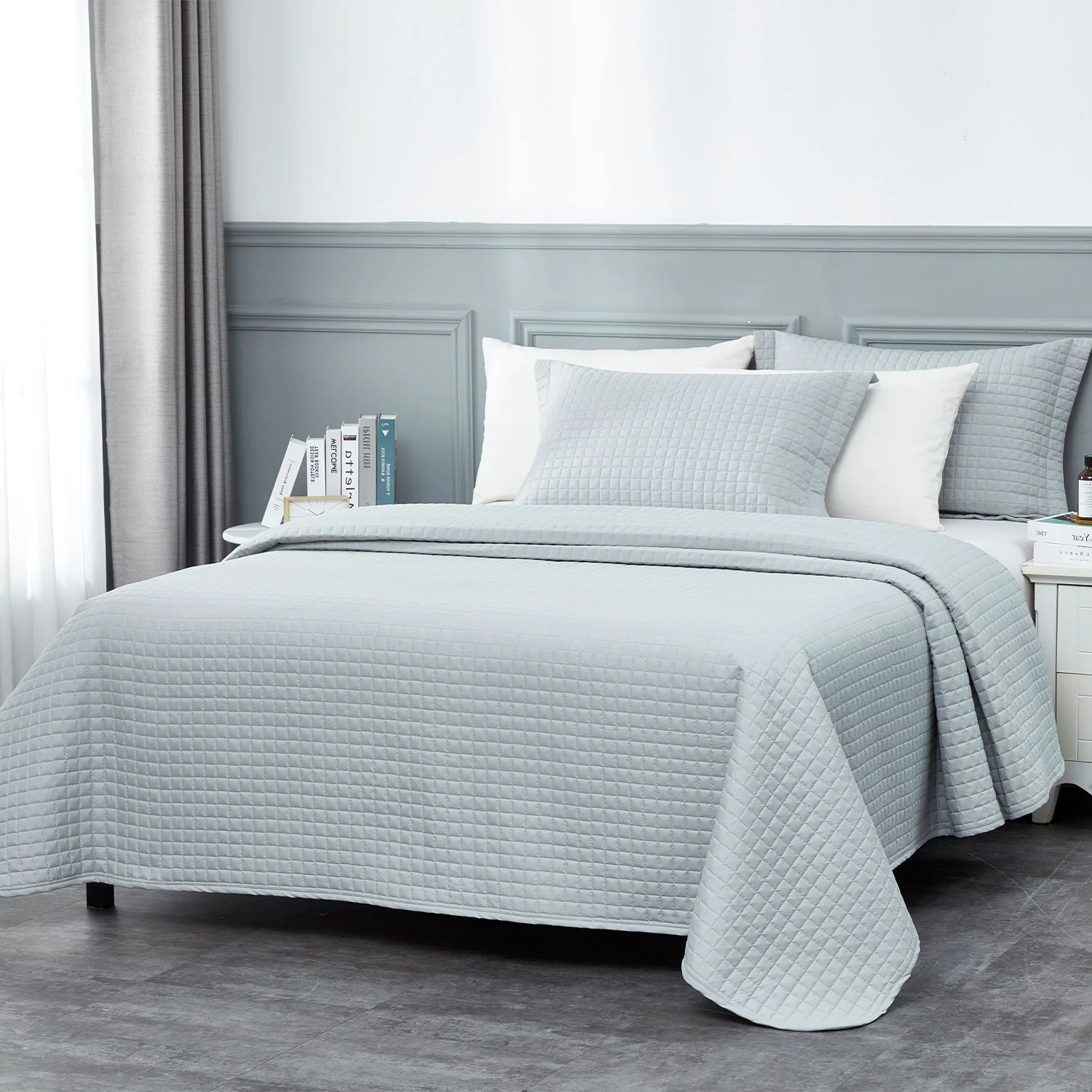 누빔 이불 앙상블 세트