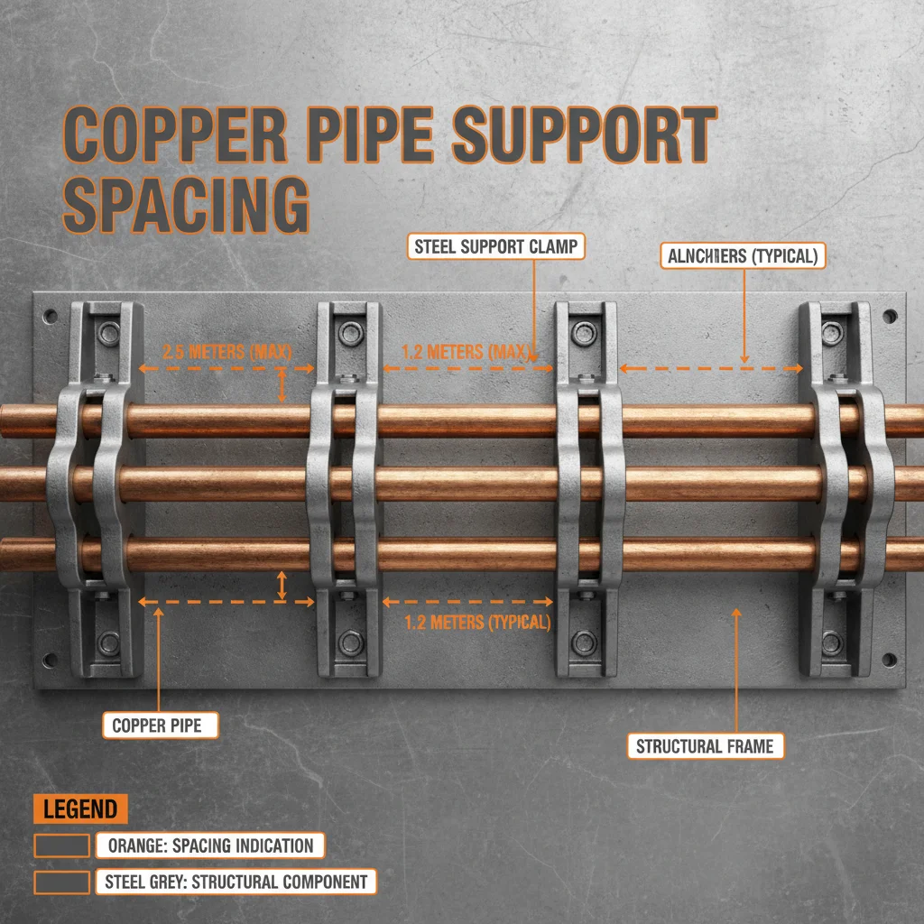 Optimizing Copper Pipe Support Spacing for Durability and Safety