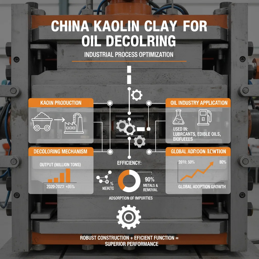 China Kaolin Clay For Oil Decoloring Enhances Oil Quality and Refining Efficiency