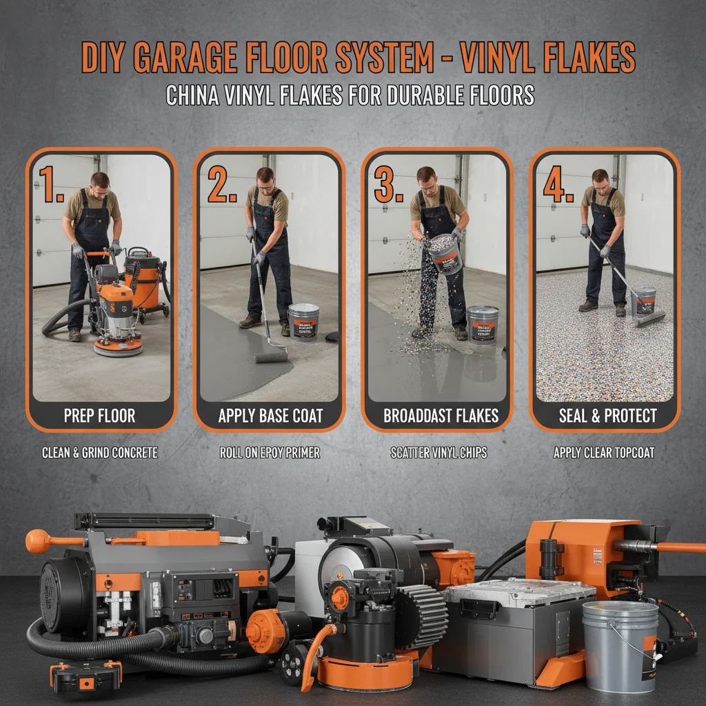China Vinyl Flakes For DIY Garage Floor A Comprehensive Guide To Durable Coatings