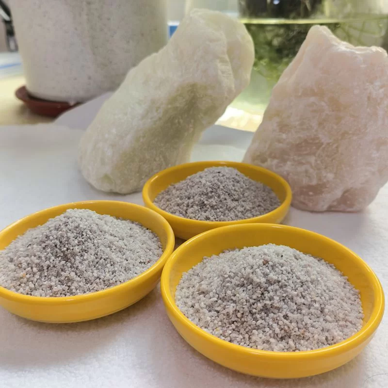 Bubuk Kuarsa Biasa | Pasir Konstruksi | SiO₂ 99% | 20-40 Jaring