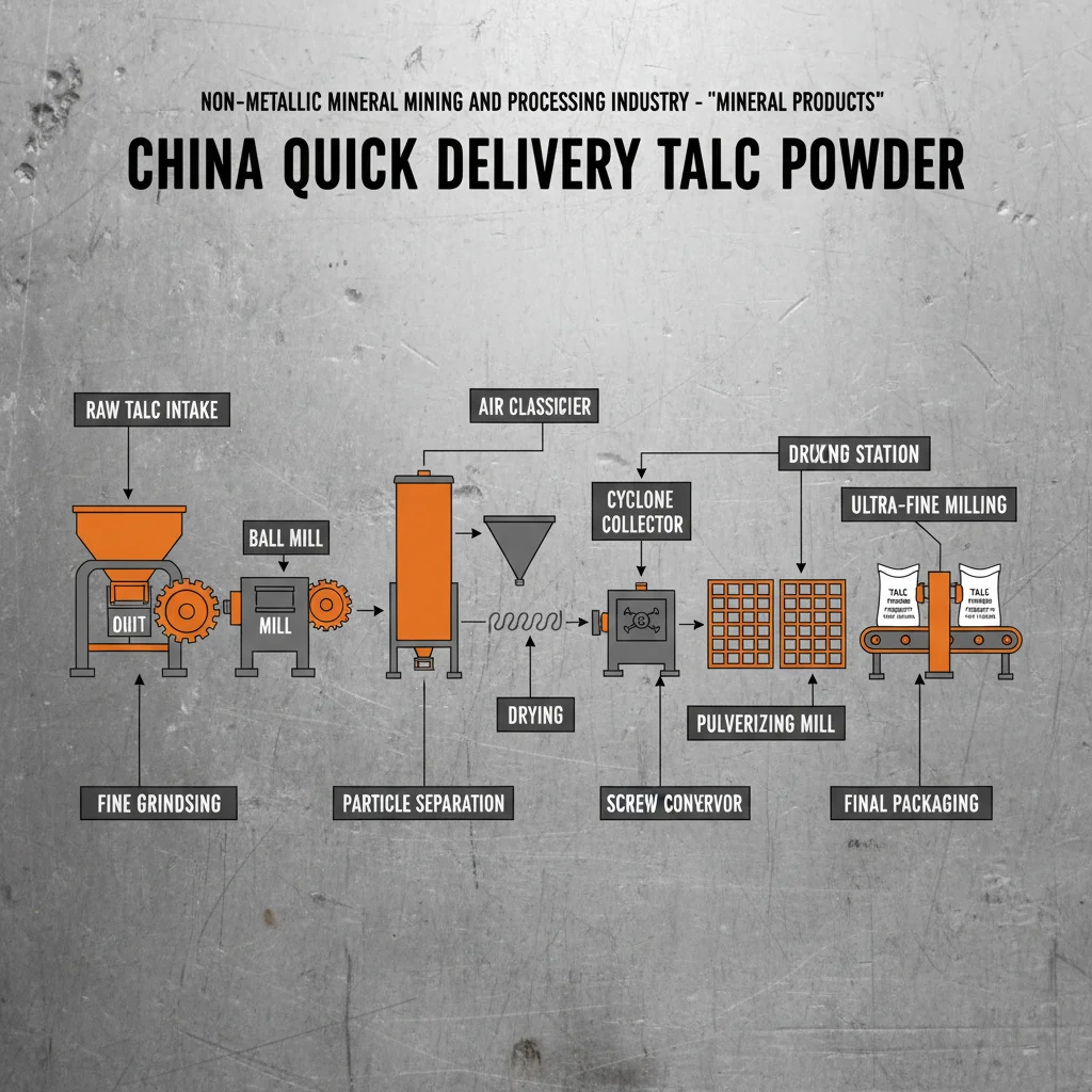 China Quick Delivery Talc Powder Sourcing for Global Industries