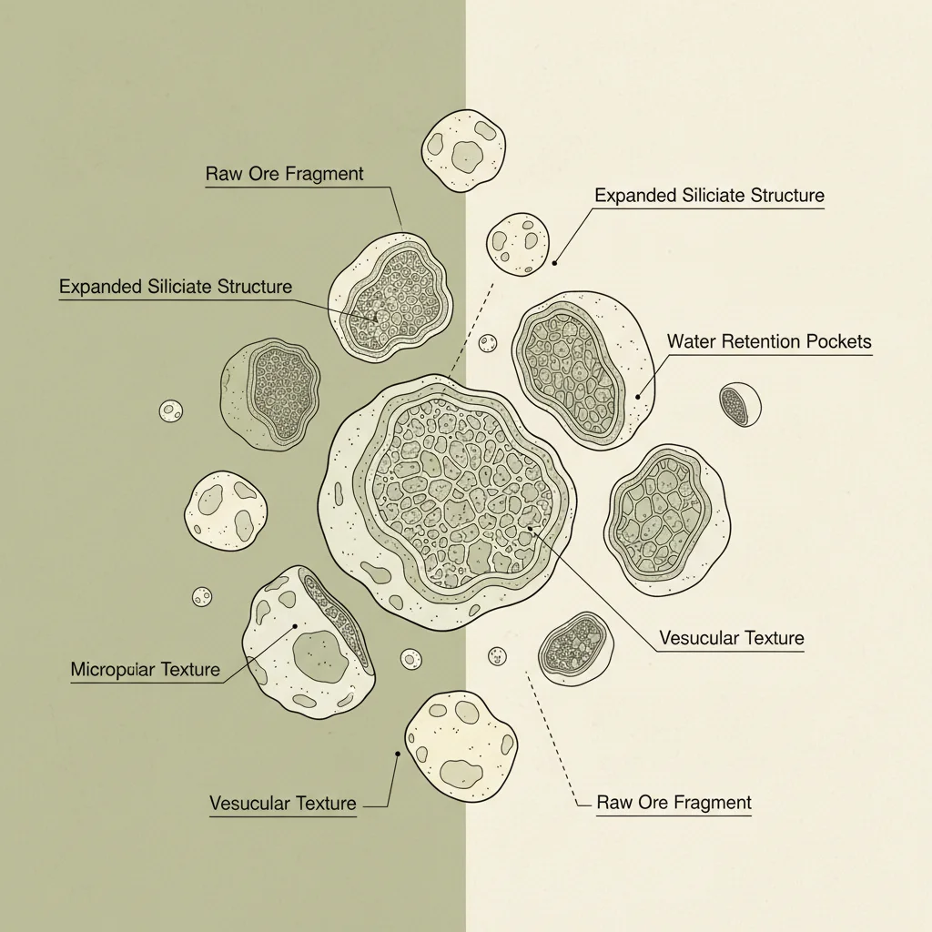 China raw Ore Agricultural Perlite Granules for Enhanced Soil and Crop Production
