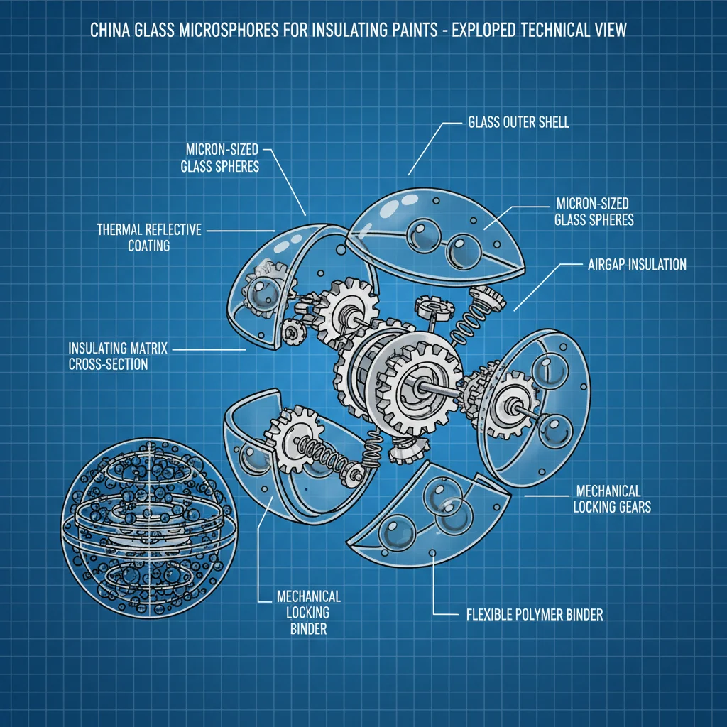China glass Microspheres For Insulating Paints Properties and Application Considerations
