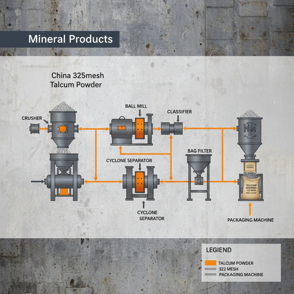 China 325mesh Talcum Powder Properties Applications and Quality Control
