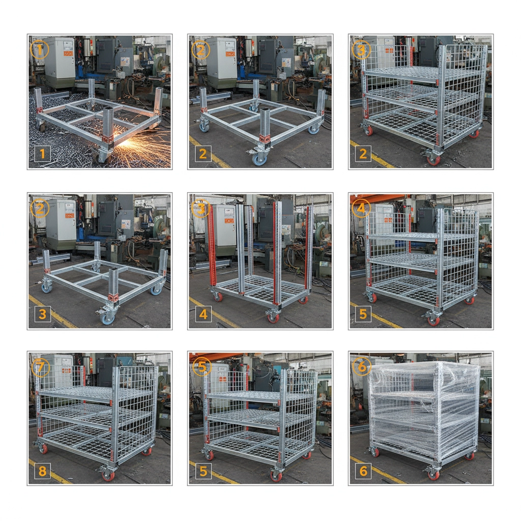High Quality Durable Wholesale wire shelf cart for Industry