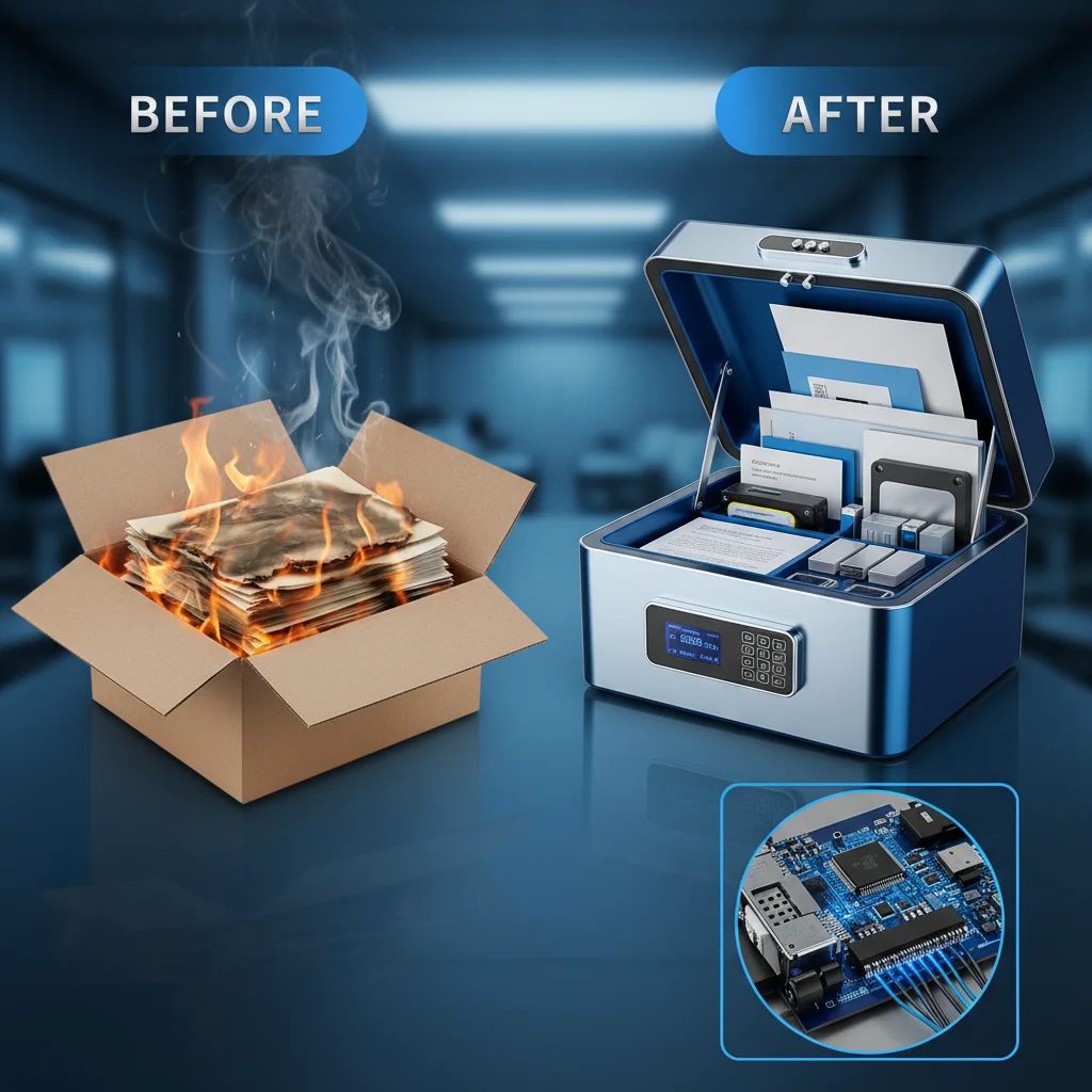 Wholesale Fire Safe Document Box for Secure Vital Records Protection