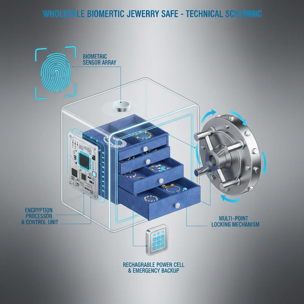 Wholesale Biometric Jewelry Safe Solutions for Enhanced Retail Security