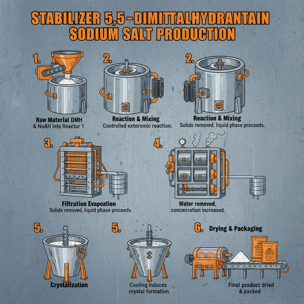 Stabilizer 5 5 DimethylHydantoin Sodium Salt product for Effective Water Treatment