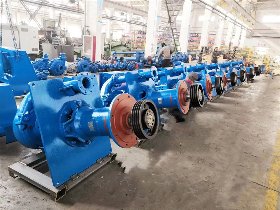 8 sets of vertical slurry pump SV/100R with pump pulleys, shipped to our customer in Chile.
