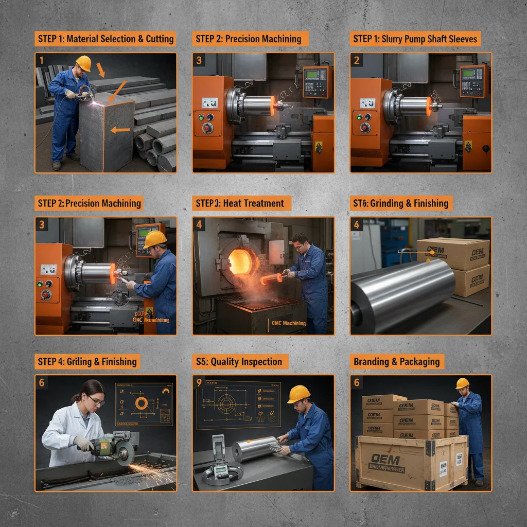 OEM Slurry Pump Shaft Sleeve Manufacturer Expertise and Custom Solutions