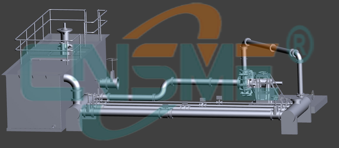 Renderização da estação de bombeamento