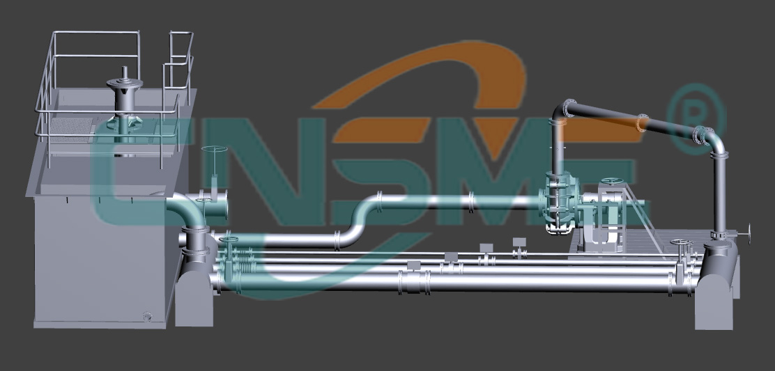 Renderização da estação de bombeamento