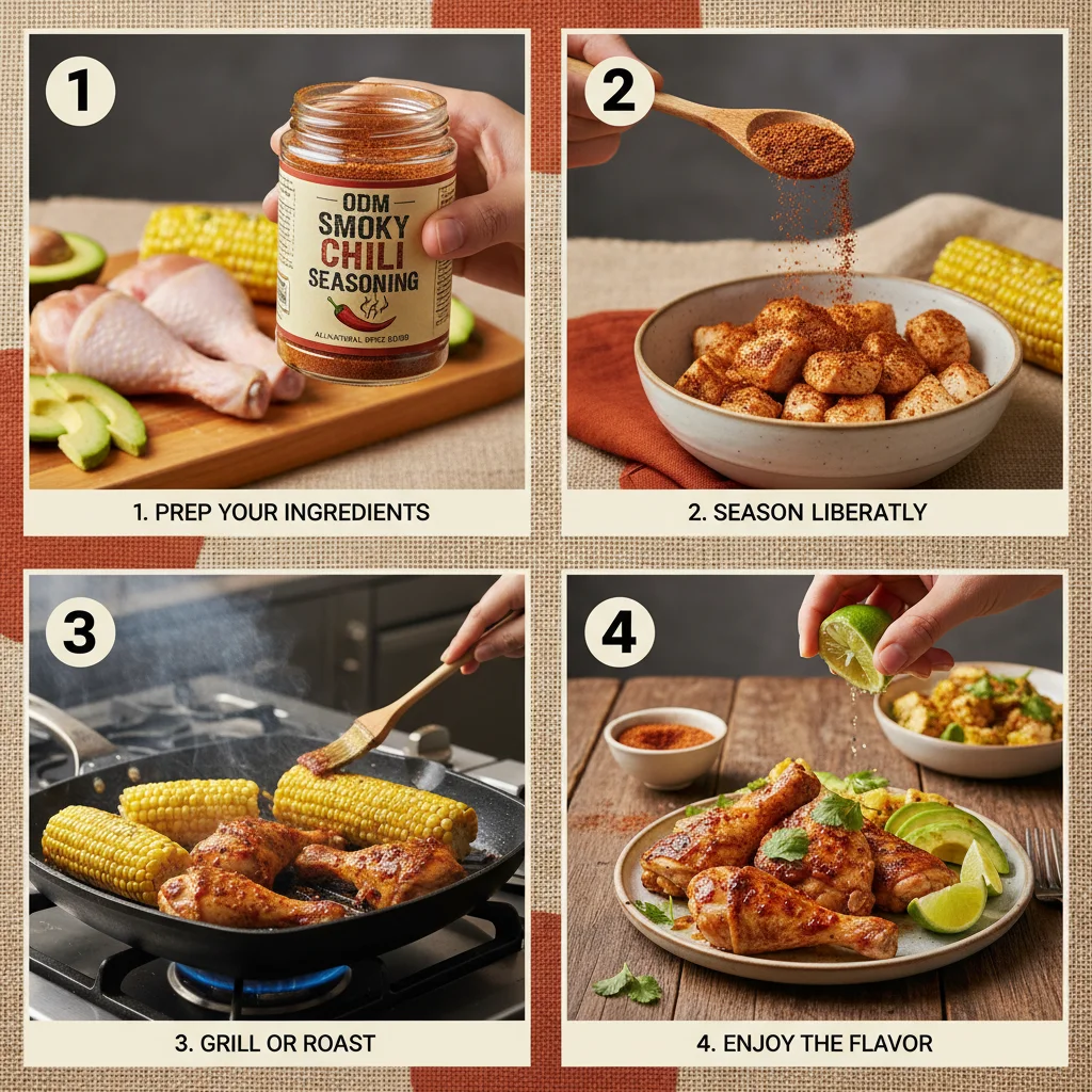 Professional ODM Smoky Chili Seasoning for Global Food Brands