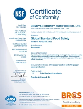 odm dried whole red chili peppers