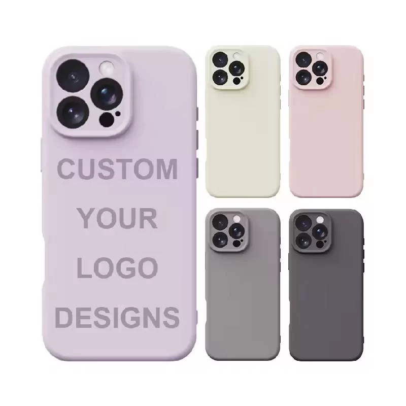 High Quality Soft Rubber Real Original Silicone Case For 12 13 14 15 16 17 Pro Silicon Cell Phone