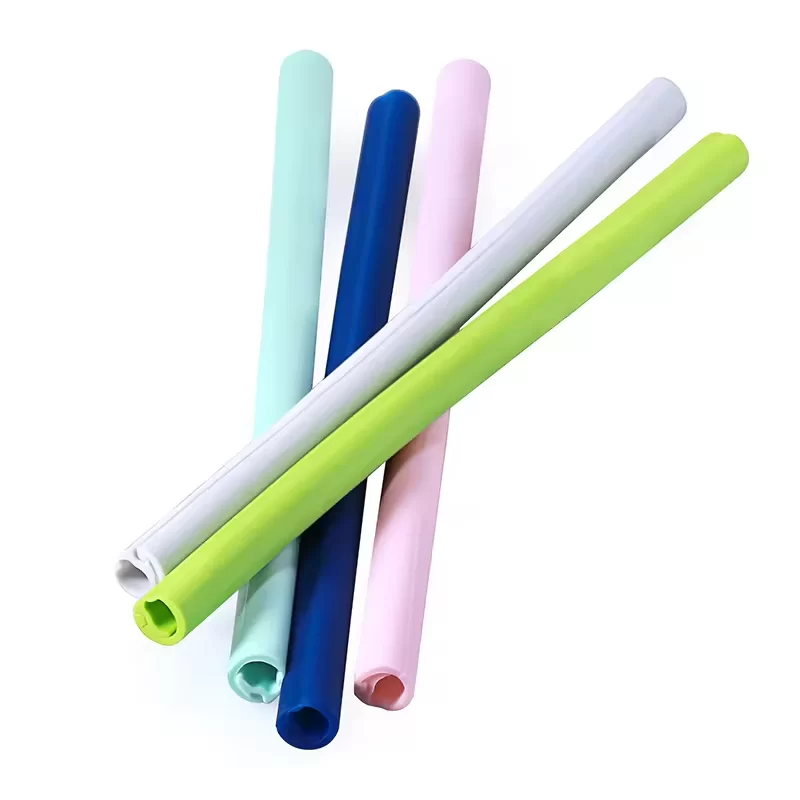 Food Grade Portable Foldable Reusable Silicone Drinking Straw