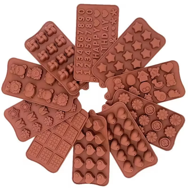 Wholesale Bpa Free Food Grade Silicone Christmas Chocolate Candy Moulds