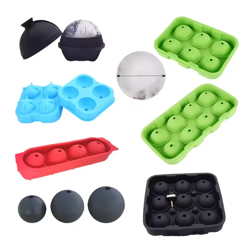 Pure Silicone BPA Free Silicone Round Ice Maker Ice Ball Maker Mold