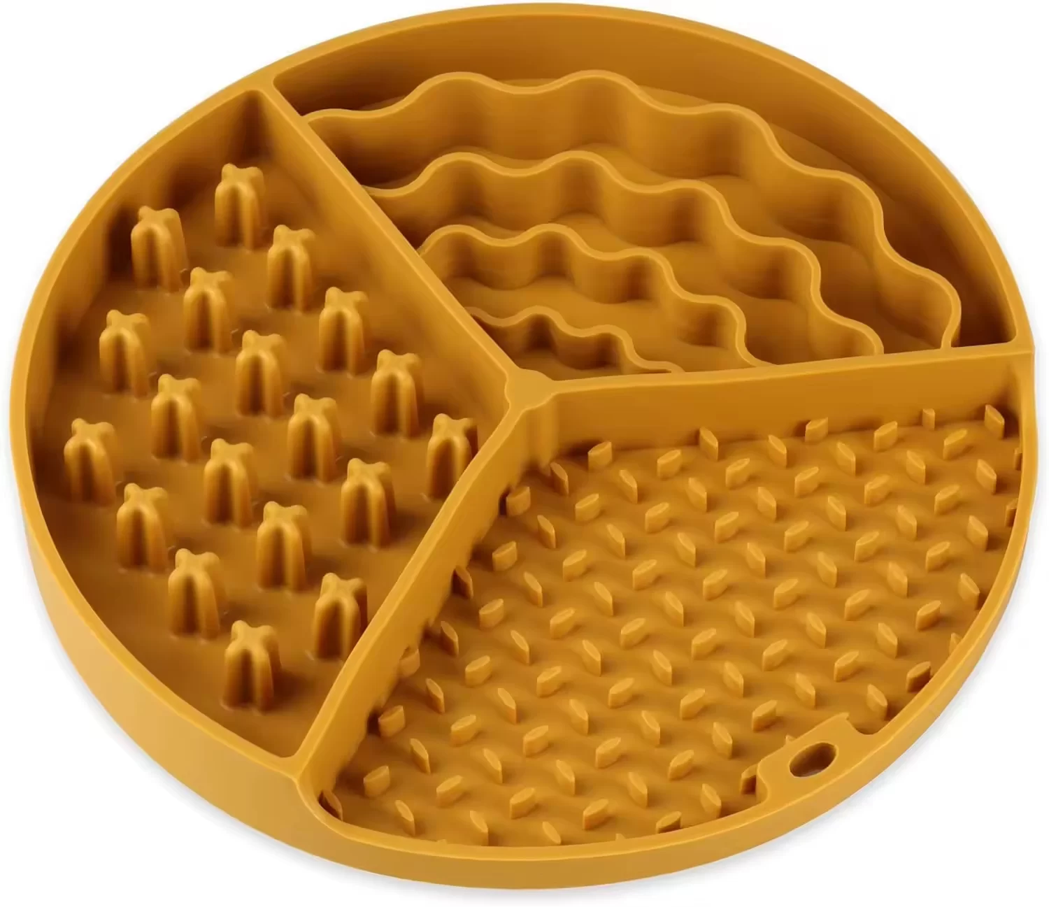 Eco Friendly Silicone Non Slip Pet Slow Eating Drinking Feeding Food Container