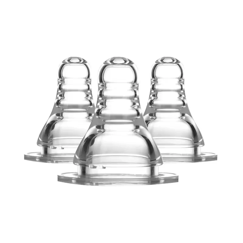 Pretty Baby Natural Soft Silicone Pacifier Nipple Replacement Feeding Milk Bottle Standard Size