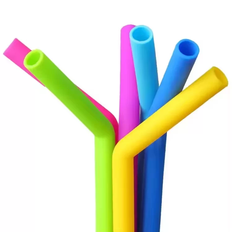 Custom Design Portable Foldable Silicone Drinking Straw