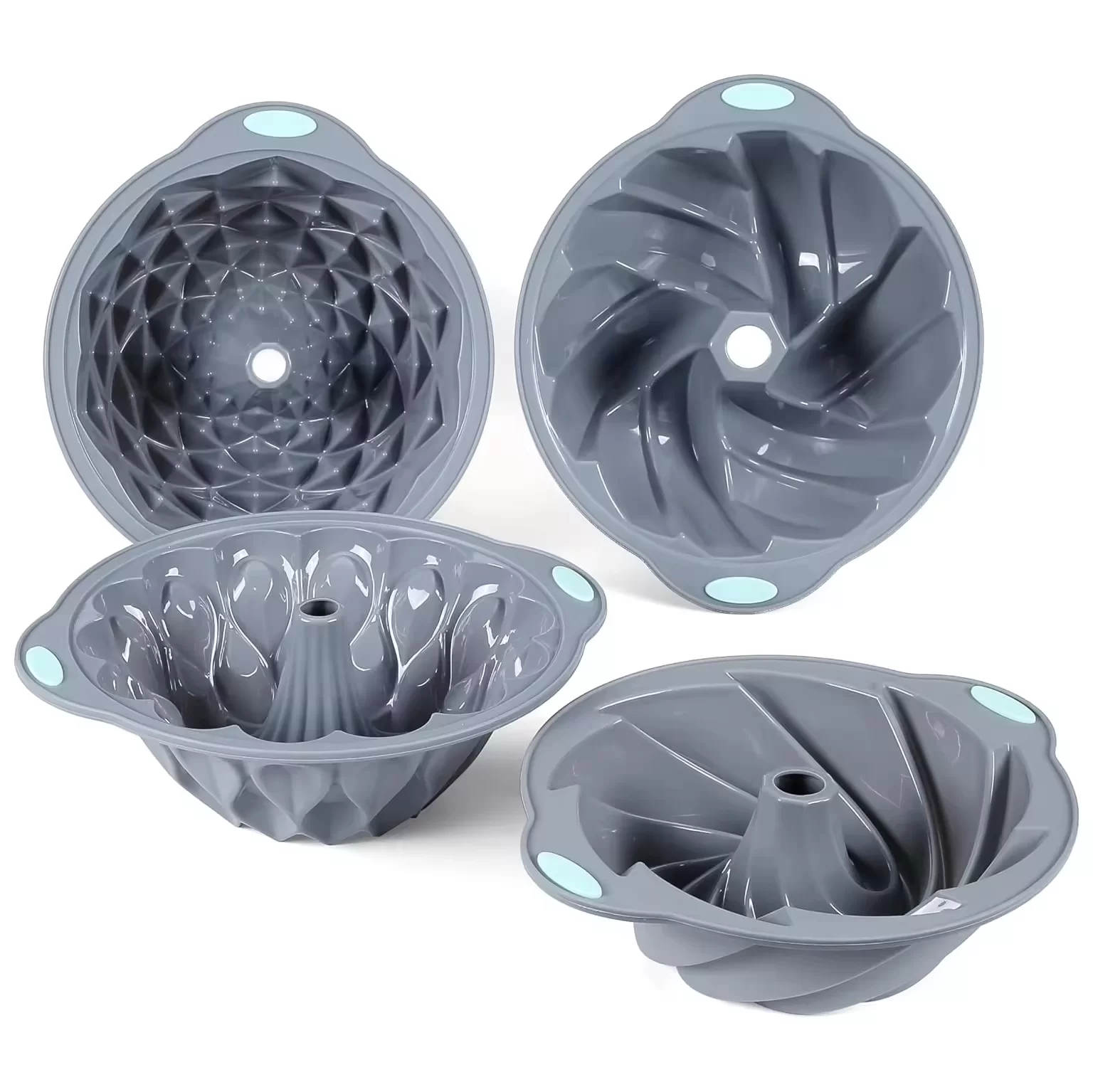 DIY Large Round Silicone Baking Cake Jello Mold Set Non-Stick Mould Set