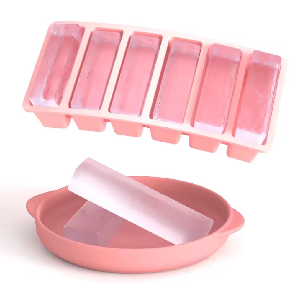 Silicone Rectangular Mold Six Grids Ice Cube Tray