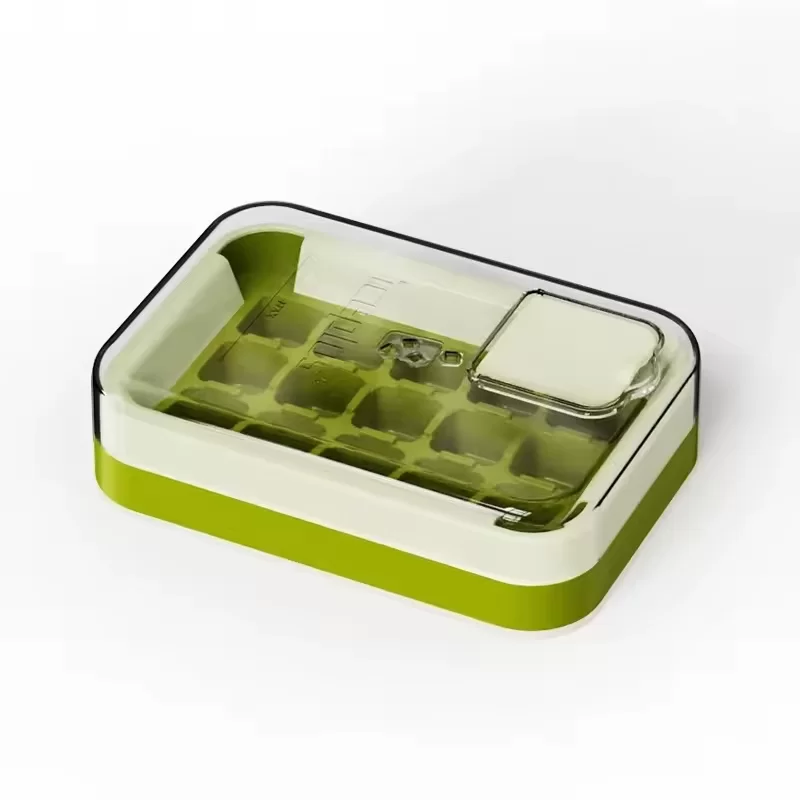 Large Capacity Household Silicone Ice Mold Box with Lid