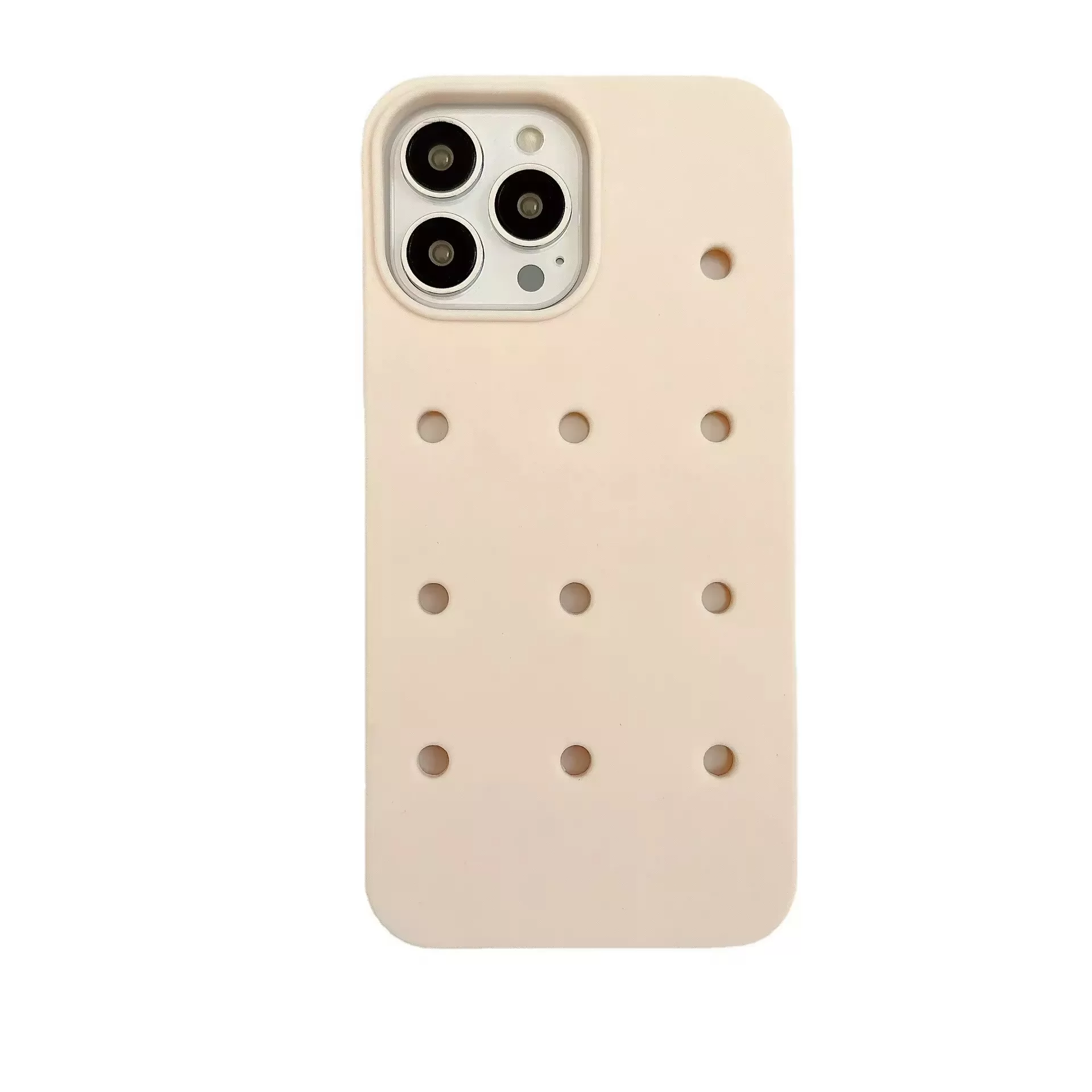 High Quality Waterproof Silicone Cell Phone case with Holes Diy Phone case