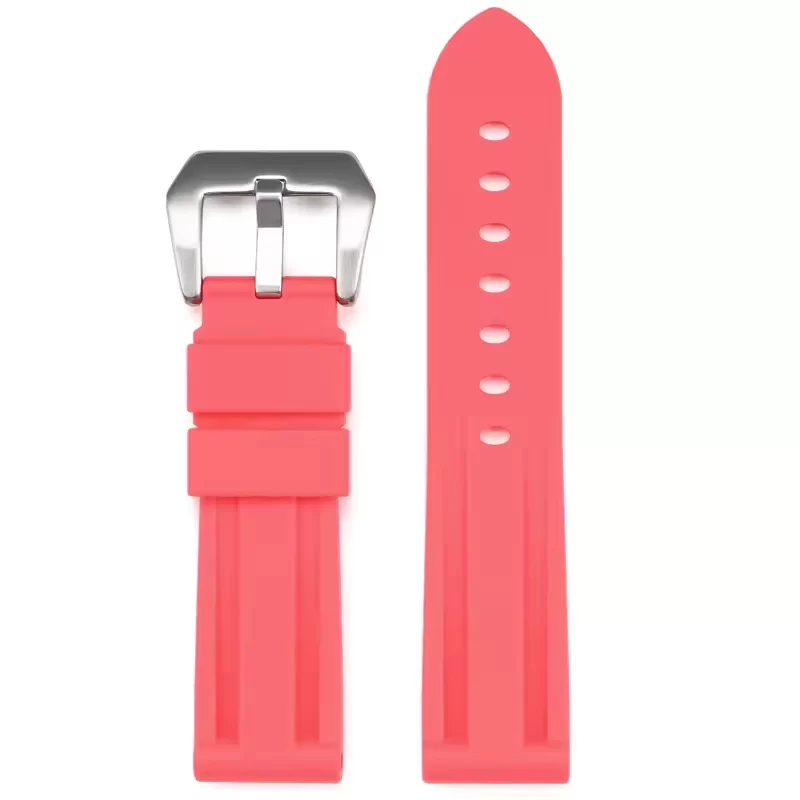 Liquid Silicone Rubber Watch Bands Strap 22mm 24mm Men Women Wrist Watchband