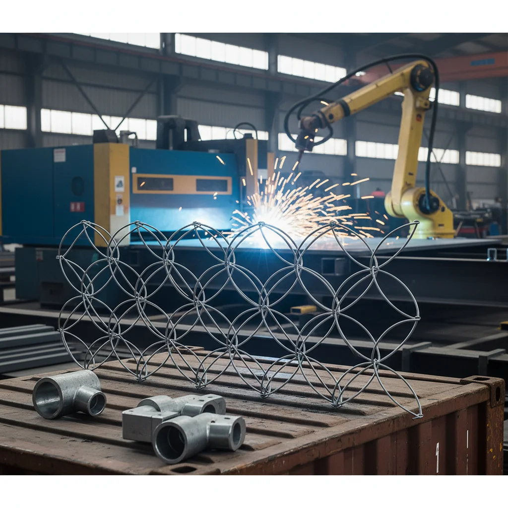 Architectural Strength Galvanized Double Loop Wire Fencing