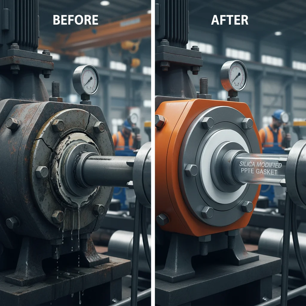 Industrial Sealing Solutions Using Silica Modified PTFE Gasket