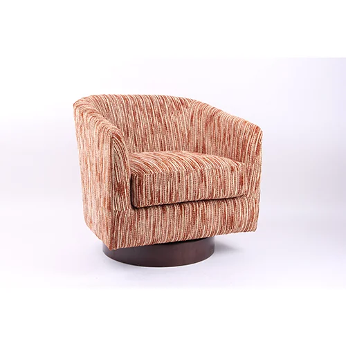 Upholstered Swivel Bucket Chair