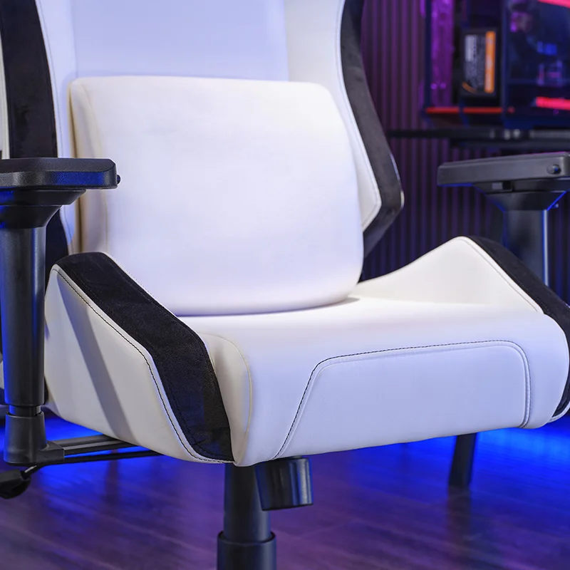 RGB Gaming Chair with LED Lighting and Reclining Backrest