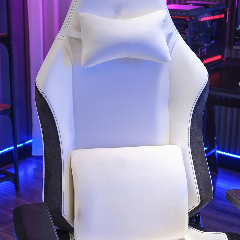 RGB Gaming Chair with LED Lighting and Reclining Backrest