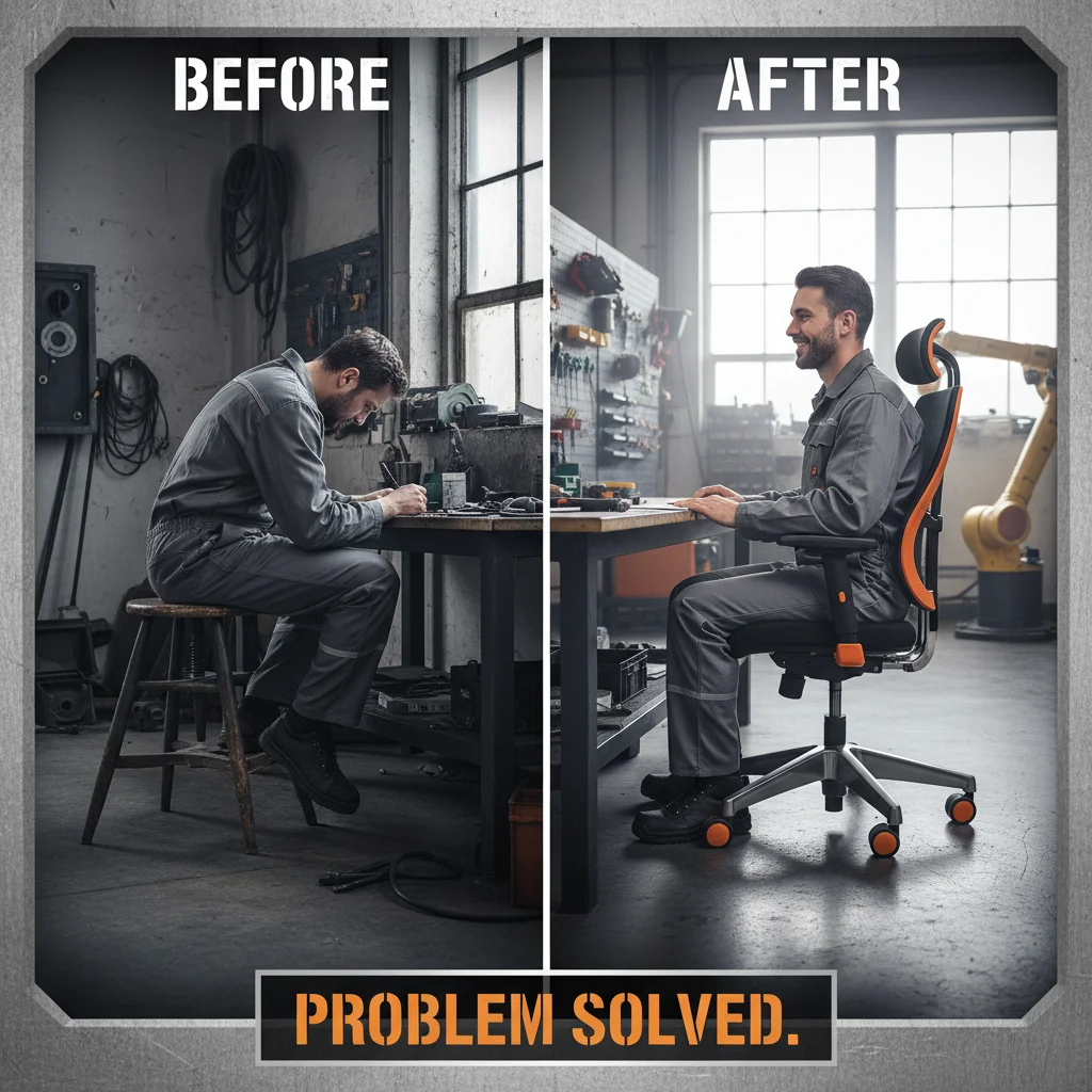 Maximize Workspace Efficiency with the Modern Compact Office Chair