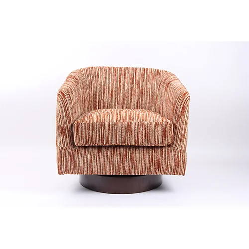 Upholstered Swivel Bucket Chair