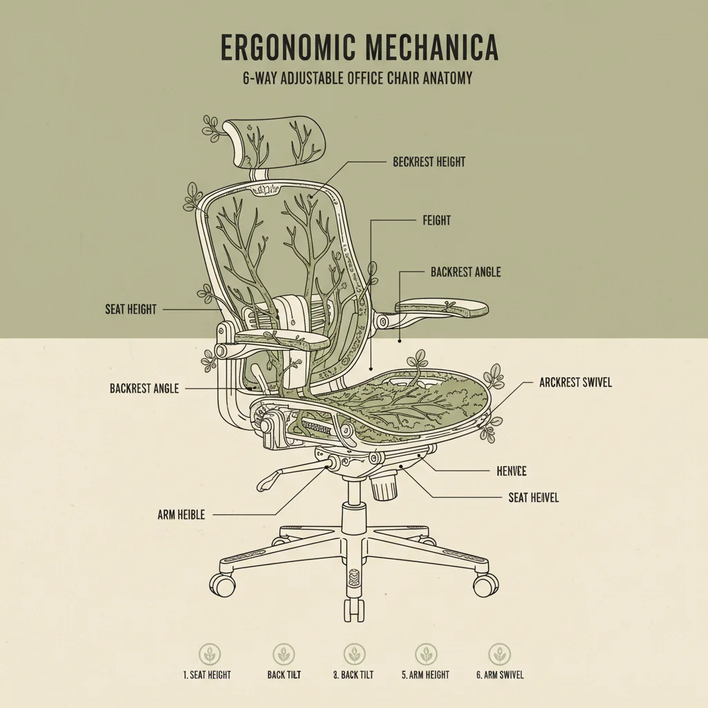 6 Way Adjustable Office Chair Benefits