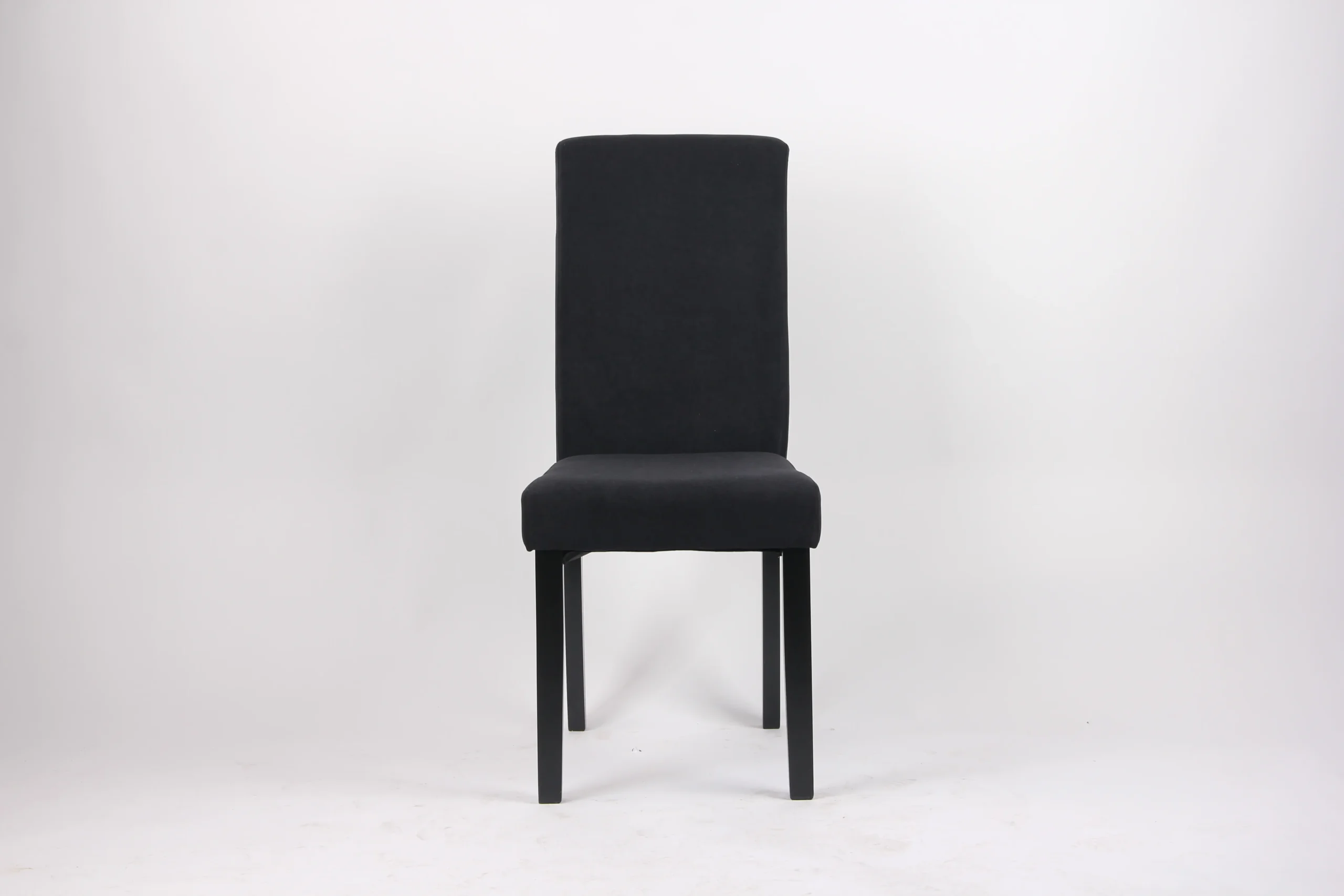 Cream-Colored Fabric Dining Chair