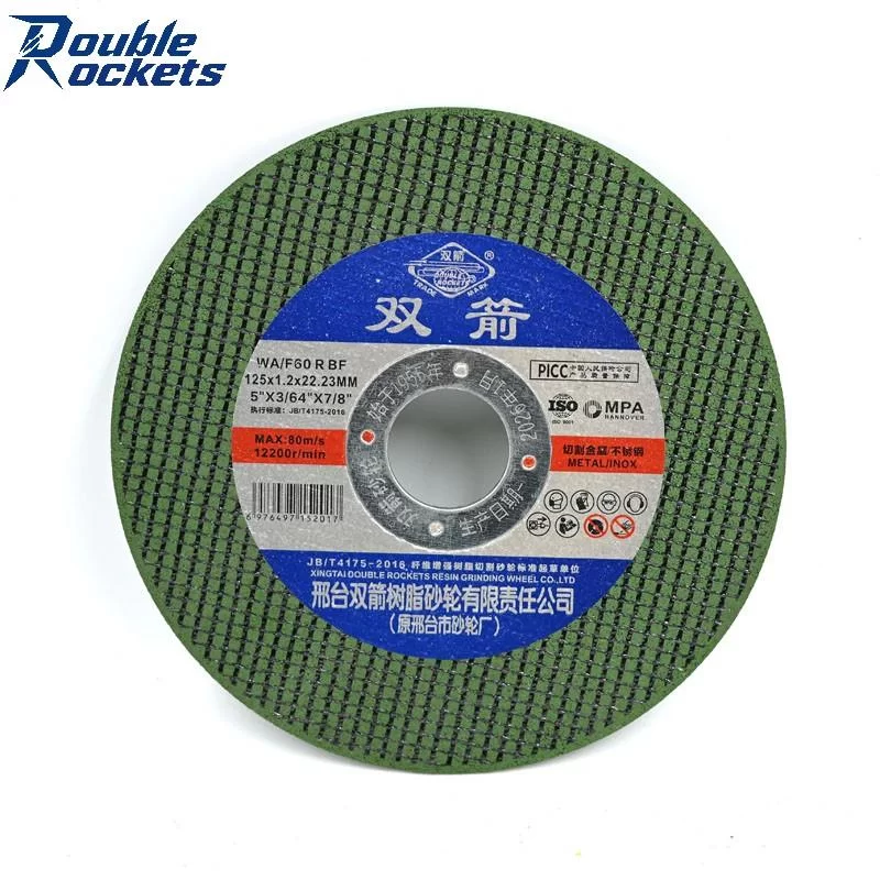 Professional High Speed 5 Inch 125×1.2×22.23mm Abrasive Cutting Disc/Cutting Wheel/Cut off Wheel for Stainless Steel and Metal