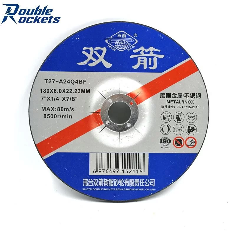 Custom Durability T27-180×6.0×22.23mm 7 Inch Grinding Disc for Metal Abrasive Grinding Wheel New Tech