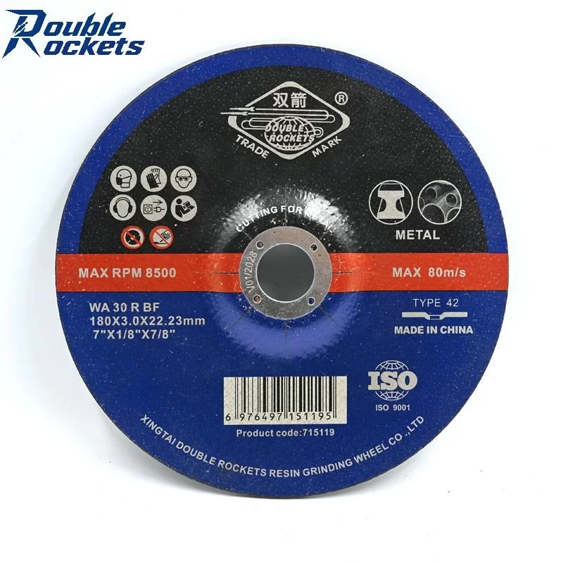 Support OEM High-Performance 7 Inch 180×3.0×22.23mm Cutting Disc Grinding Disc for Metal Abrasive Cutting Wheel