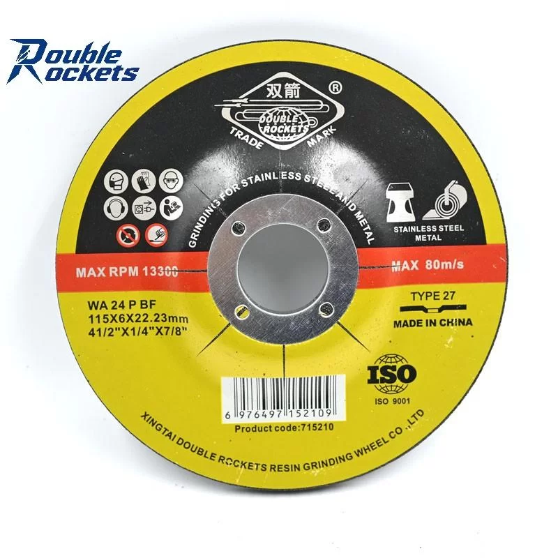 Wholesale Durable 4.5 Inch Grinding Wheel 115×6.0×22.23mm T27 Abrasive Grinding Wheel for Metal Grinding Disc